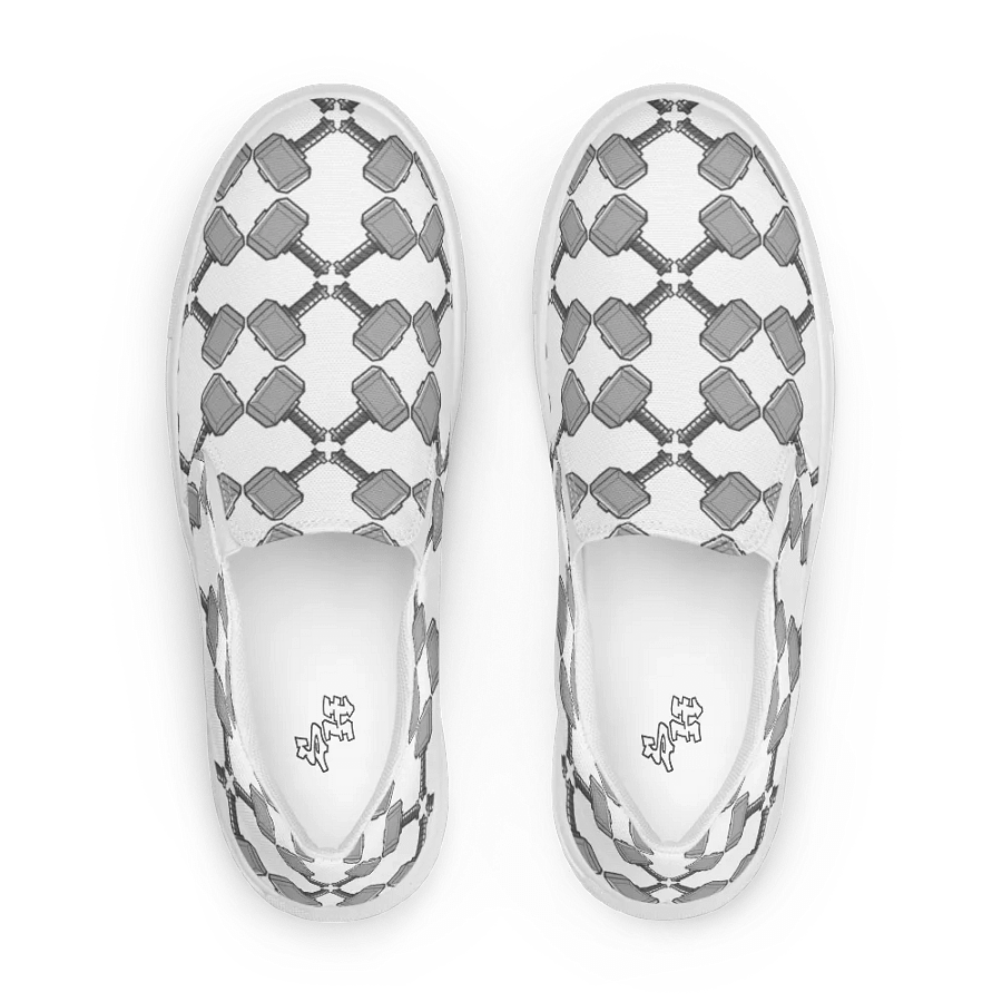Illusionary Cube Pattern Men's Slip-On Canvas Shoes product image (2)