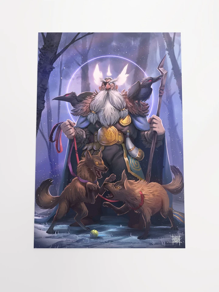 Odin and his dogs! - Print product image (2)