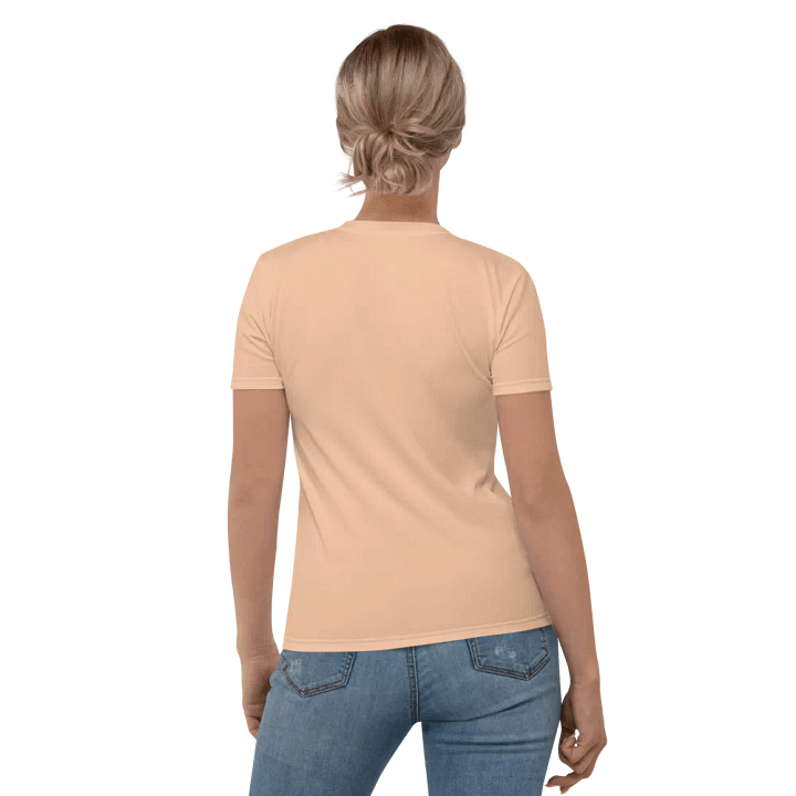Women's Crew Neck Peach T-Shirt product image (2)