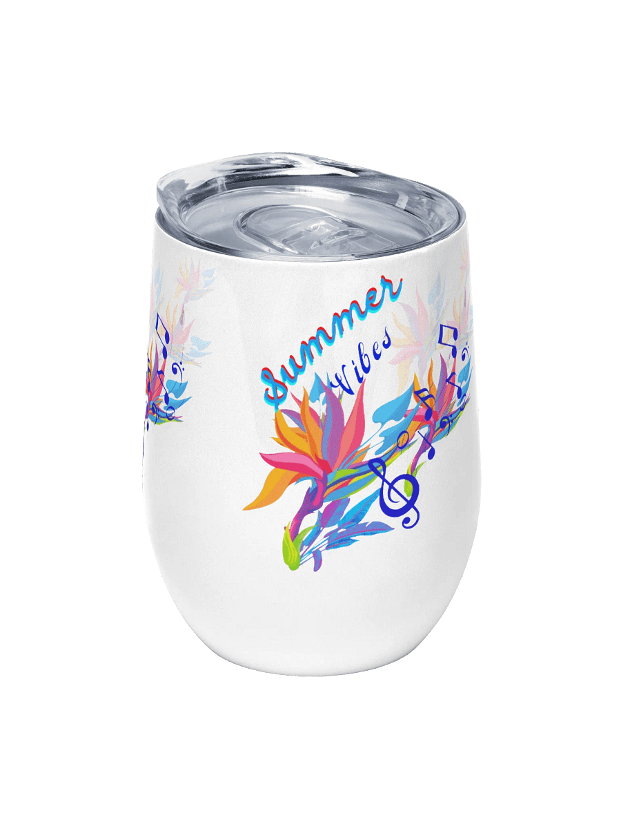 Floral Summer vibes Wine Tumbler gift for moms ladies friends colleagues product image (5)