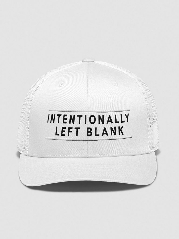 INTENTIONALLY LEFT BLANK - TRUCKER CAP product image (1)