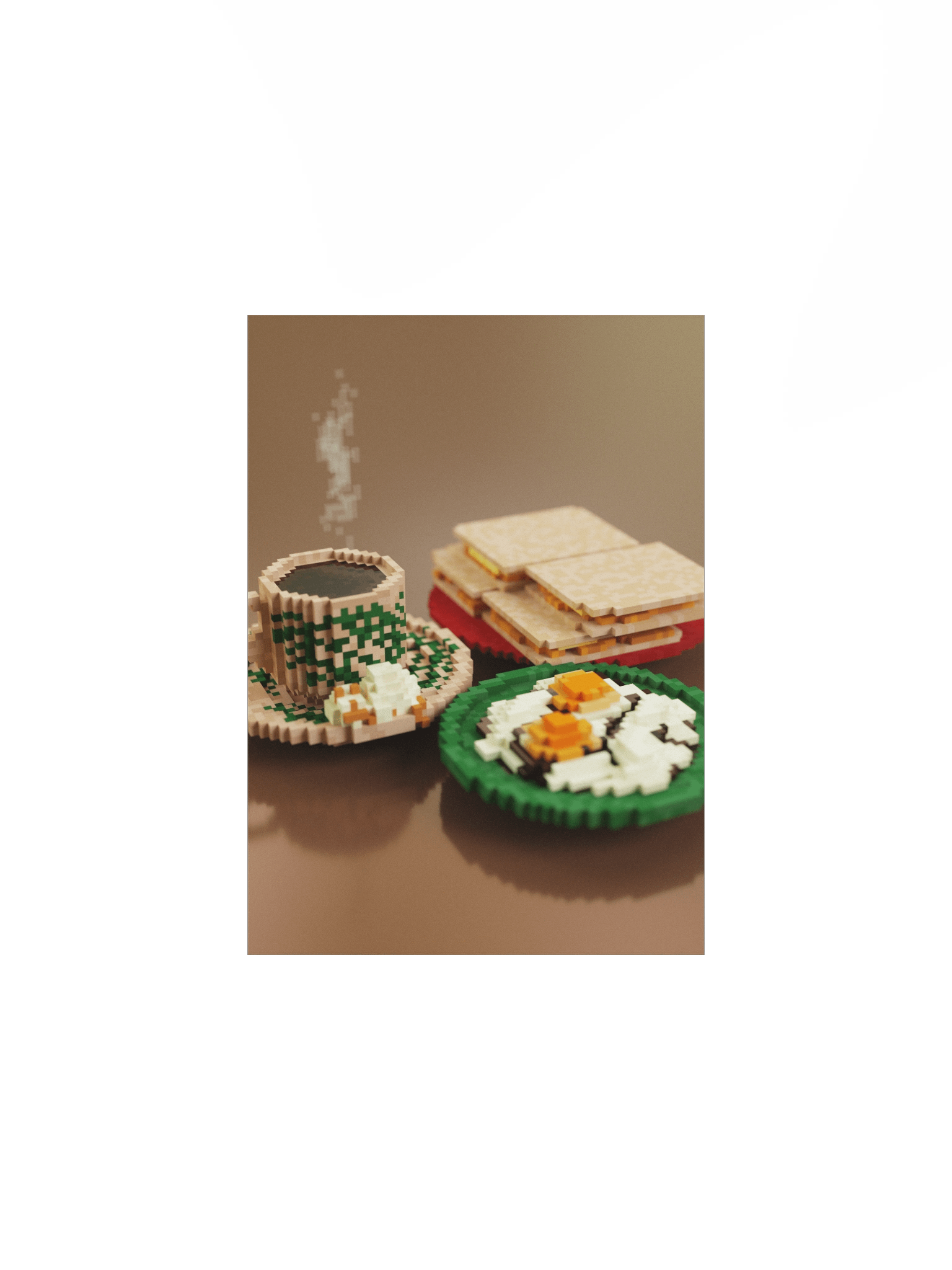 Nostalgic mornings 🌙 art print product image (2)