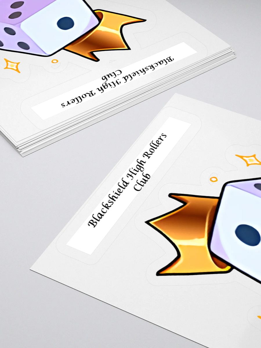 Blackshield High Rollers Club Dice King Kiss Cut Stickers product image (8)