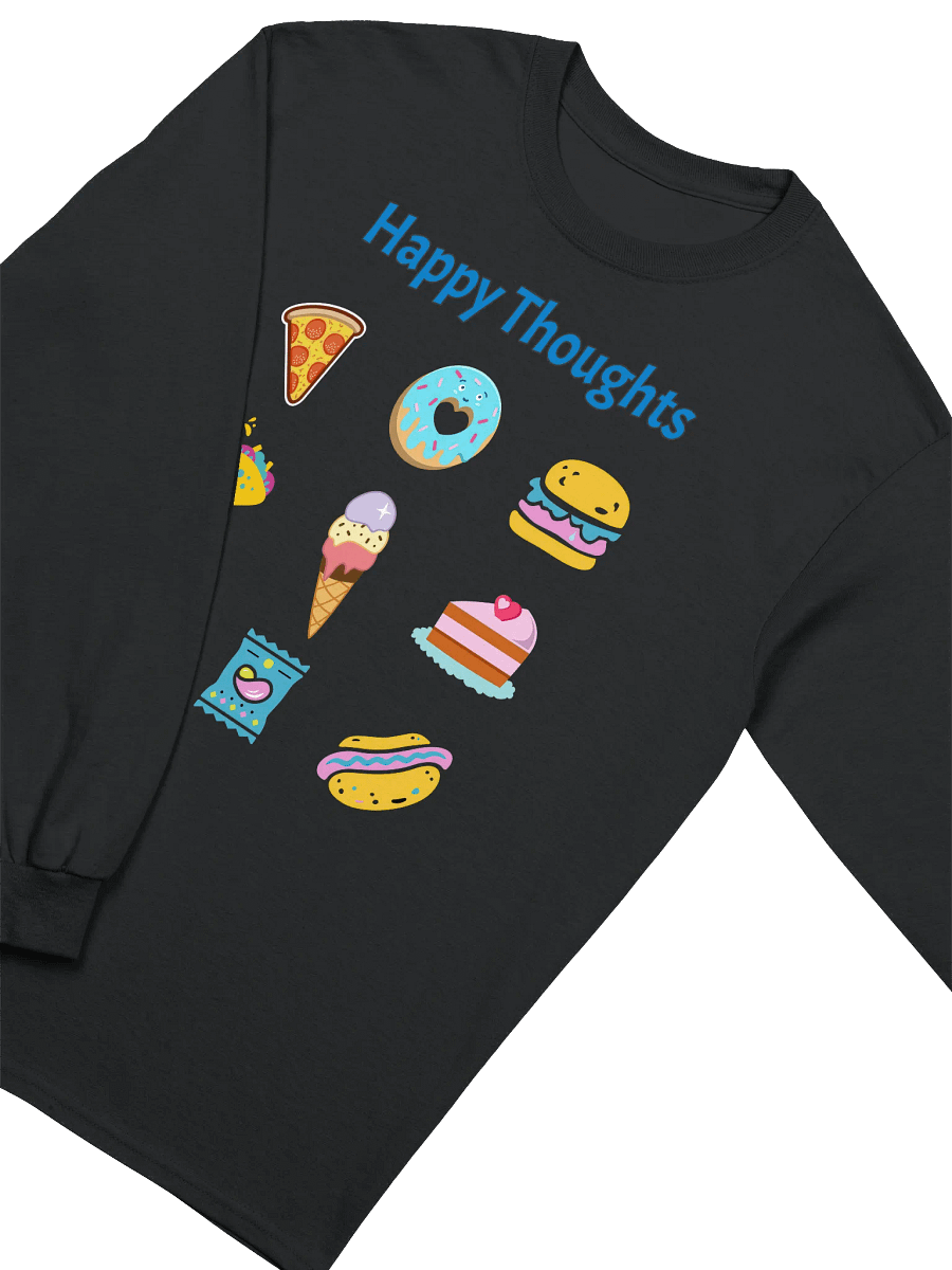Happy Thoughts - Don't Judge Me - Junk Food - Gildan Ultra Cotton Unisex Long Sleeve T-Shirt product image (4)