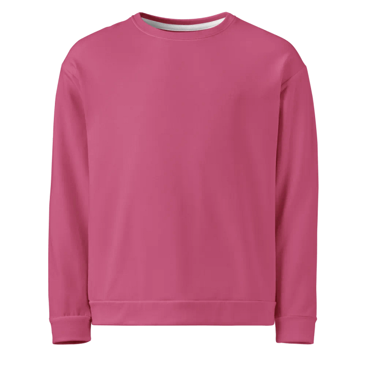 Plain Muted Blush Pink True Summer Unisex Recycled Polyester Heavyweight Premium Sweatshirt by Treasure Pie product image (1)
