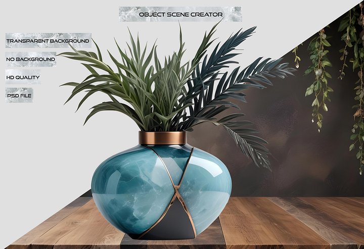Coastal Luxe spa decor – vase png product image (2)