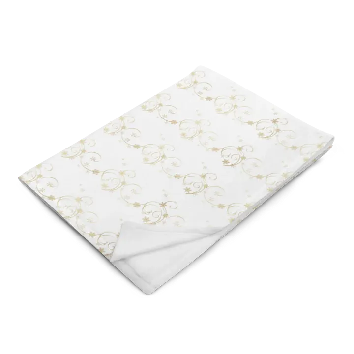 Golden Snowflakes Blanket product image (2)