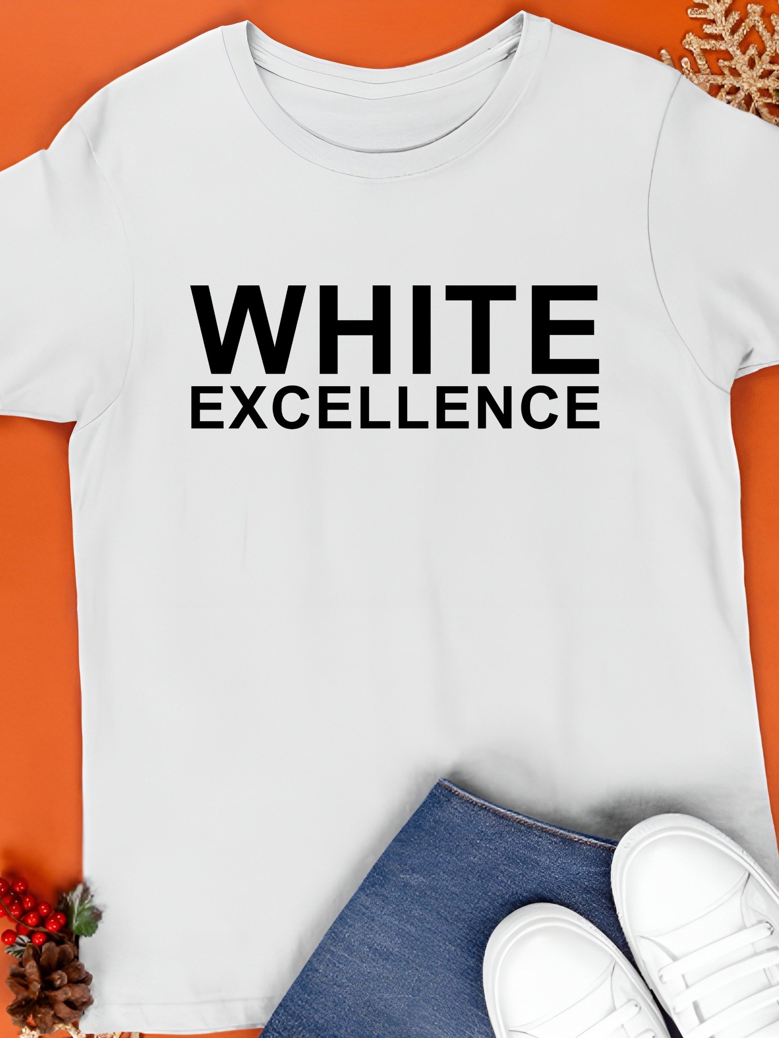 White excellence T-Shirt product image (1)