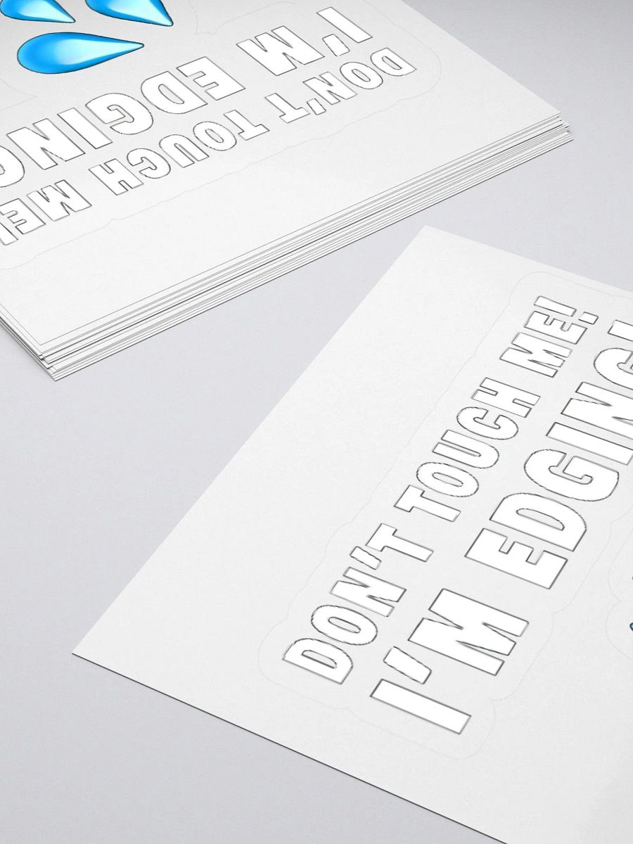 Don't Touch Me I'm Edging Sticker product image (4)