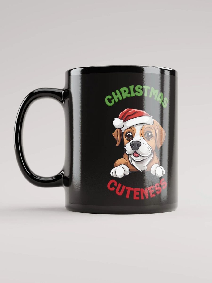Christmas Cuteness - Dog Lovers Black Mug product image (11)