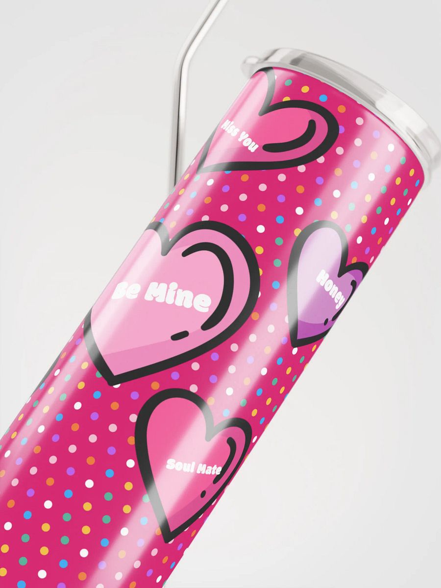 love infusion 20 oz Stainless Steel Tumbler Drinkware Flasks with insulated lid, reusable Straw Tumbler product image (4)