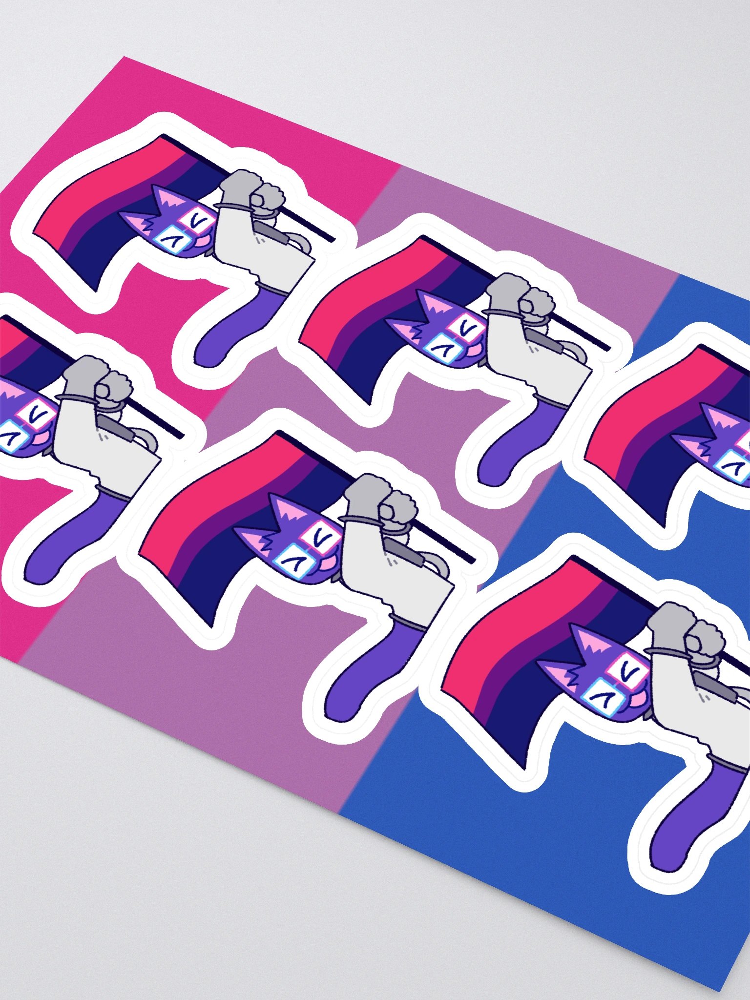 bisexual pride kaykay sticker sheet product image (2)