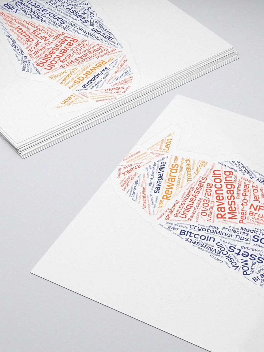 Ravencoin Logo in Words - Sticker product image (4)
