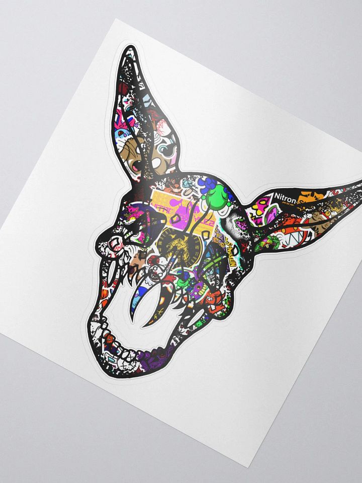 Wave 5 - Sticker Bomb Classic Rabbit Skull Kiss Cut Sticker product image (2)