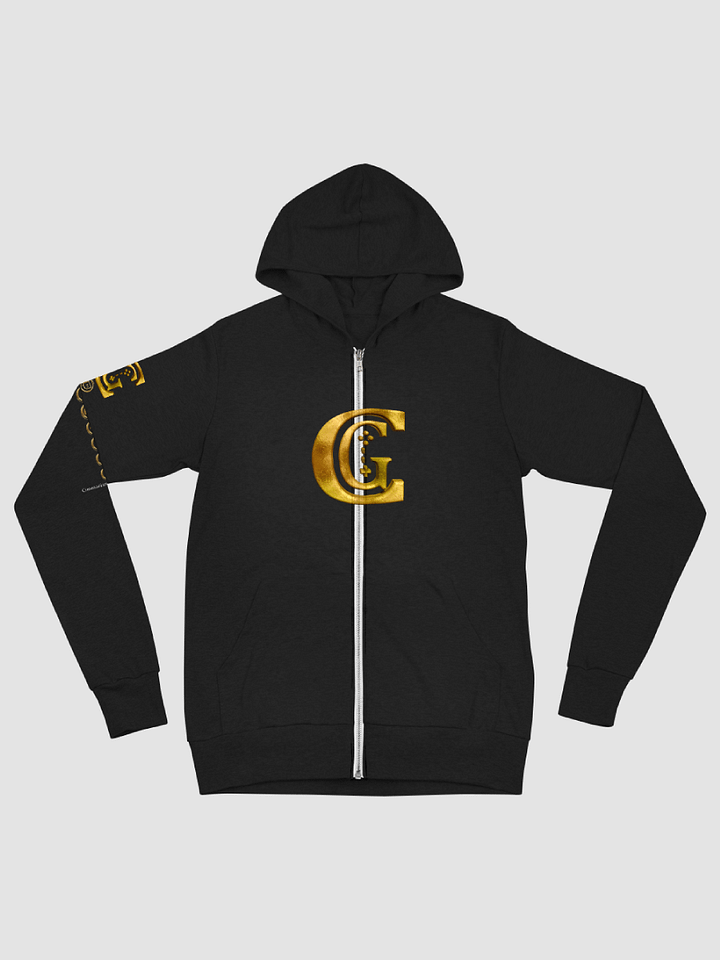 Lightweight Zip Gold Logo Hoodie product image (1)