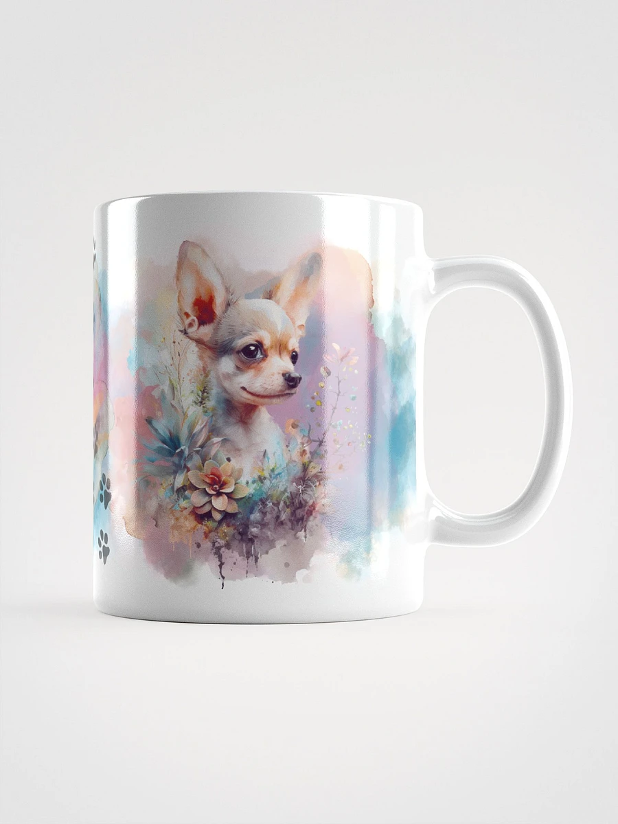 Chihuahua Watercolor Floral Mug product image (2)