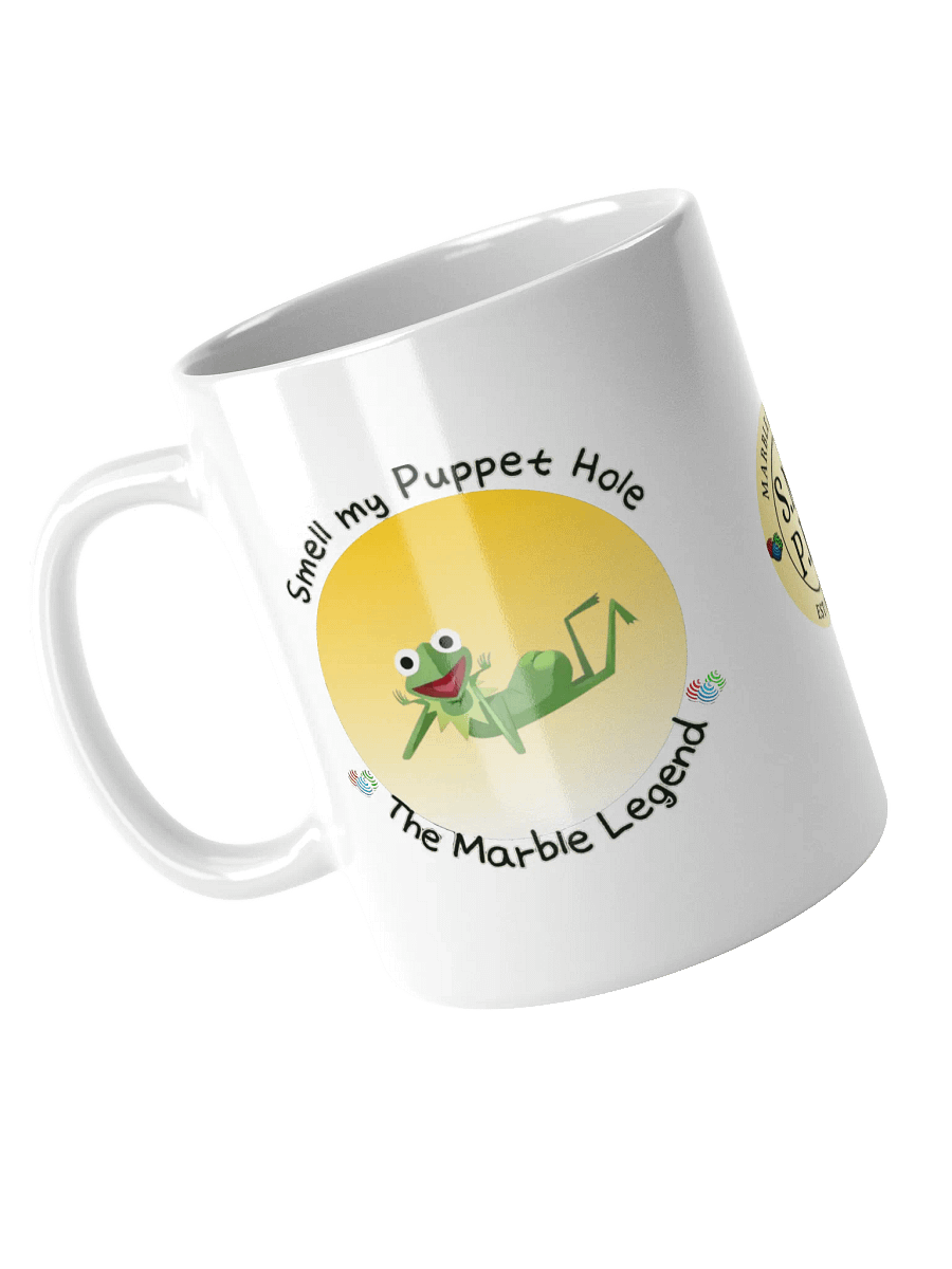SMELL MY PUPPET HOLE WHITE COFFEE MUG product image (3)