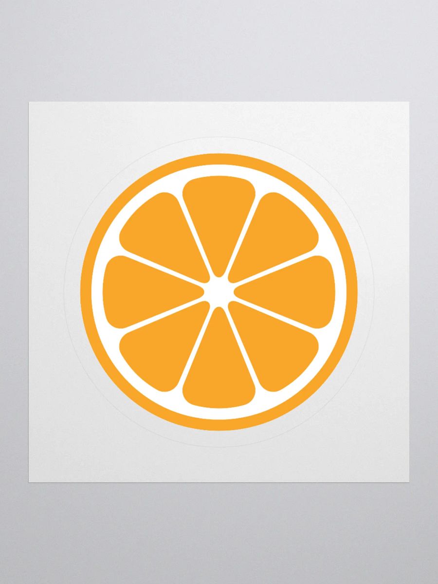 MIKAN Sticker(White×Orange) product image (2)