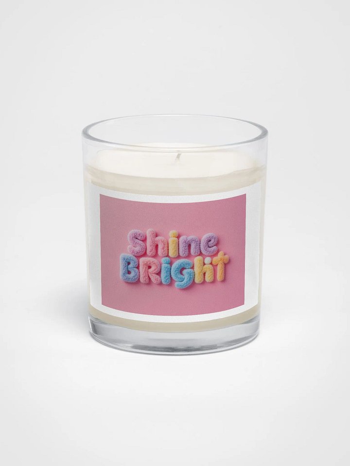 Fluffy 'Shine Bright' Soy Wax Candle product image (1)
