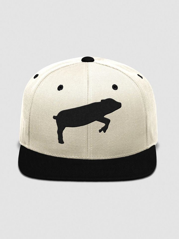 Leaping Pig Logo DARK (Yupoong Wool Blend Snapback Cap) product image (1)