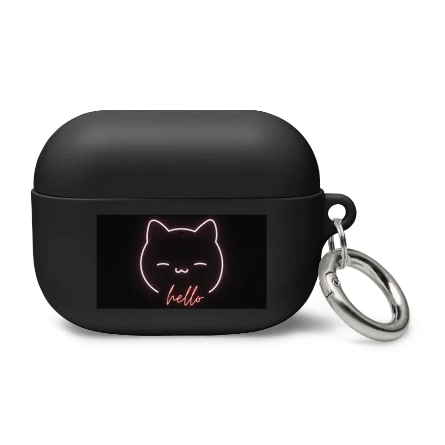 Neon Kitty Greetings AirPods Case product image (2)