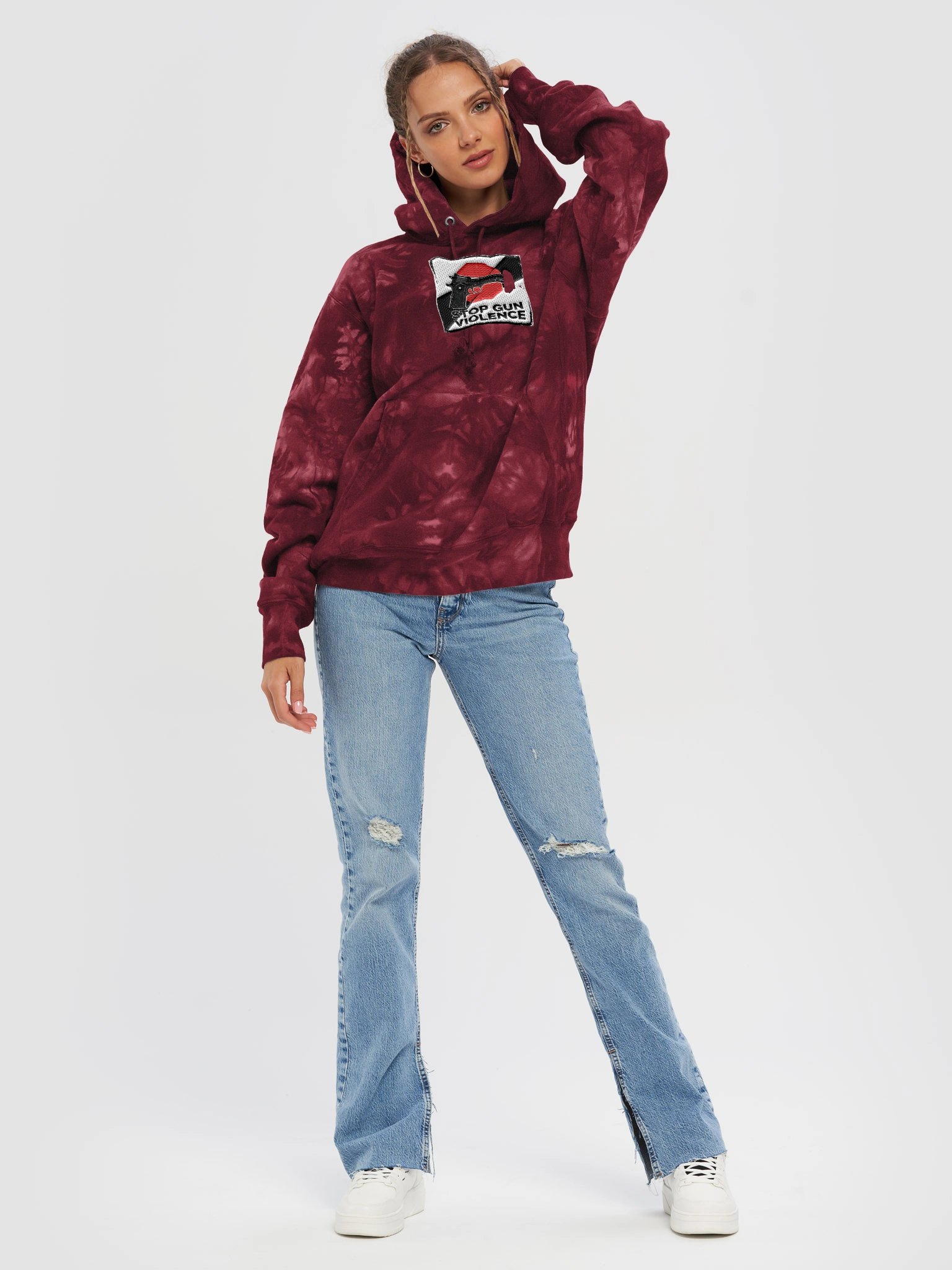 Stop Gun Violence Tie-Dye Hoodie product image (6)