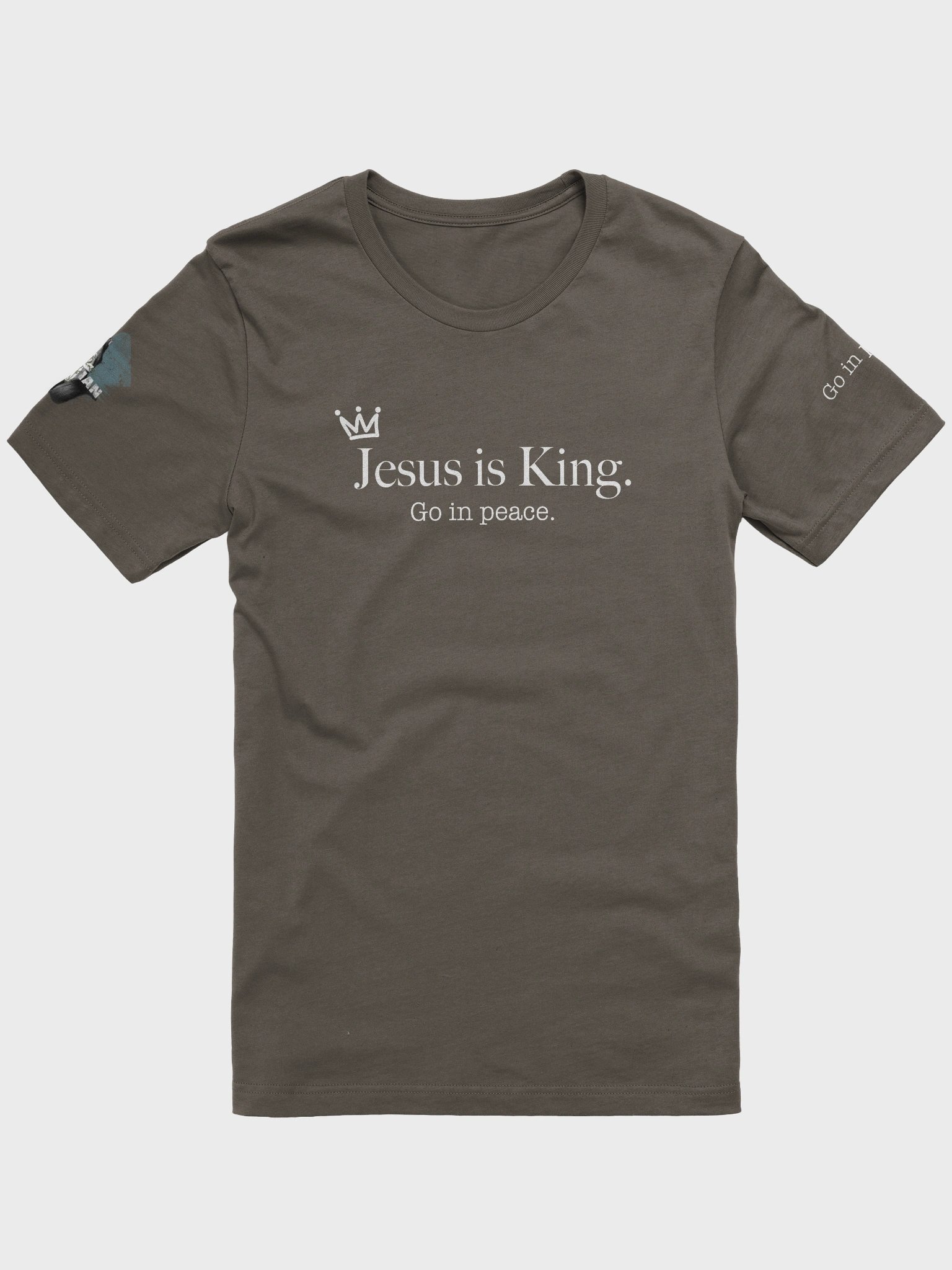 Soft unisex Jesus is King Tshirt White Text product image (9)