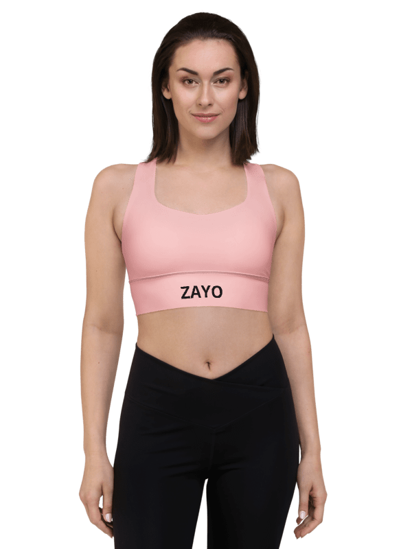 ZAYO Bold Pink Longline Sports Bra product image (1)