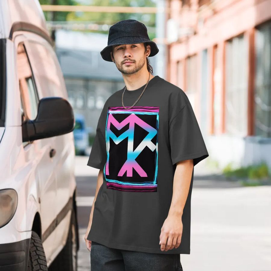 ToRk Rune Oversized Faded T-Shirt (Trans Tones) product image (9)