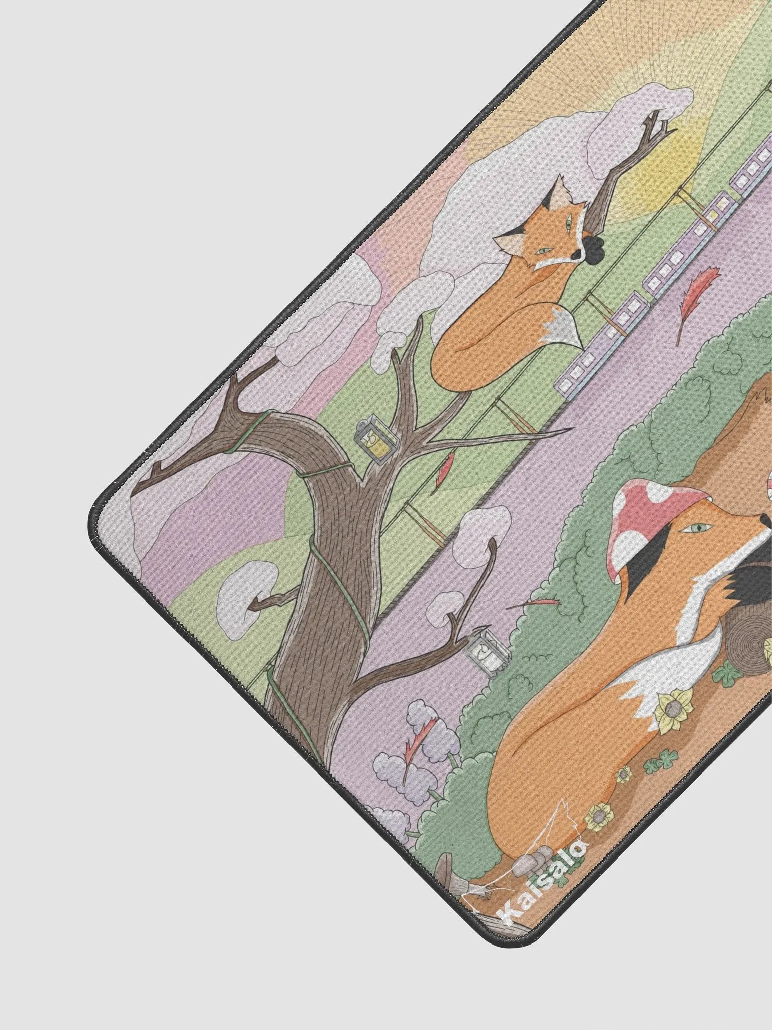 Foxes Desk Mat product image (2)