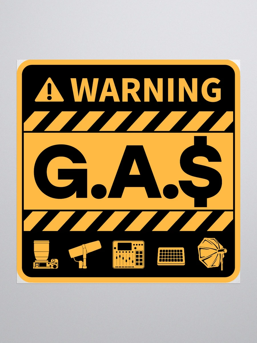 G.A.$. Warning Sticker product image (1)