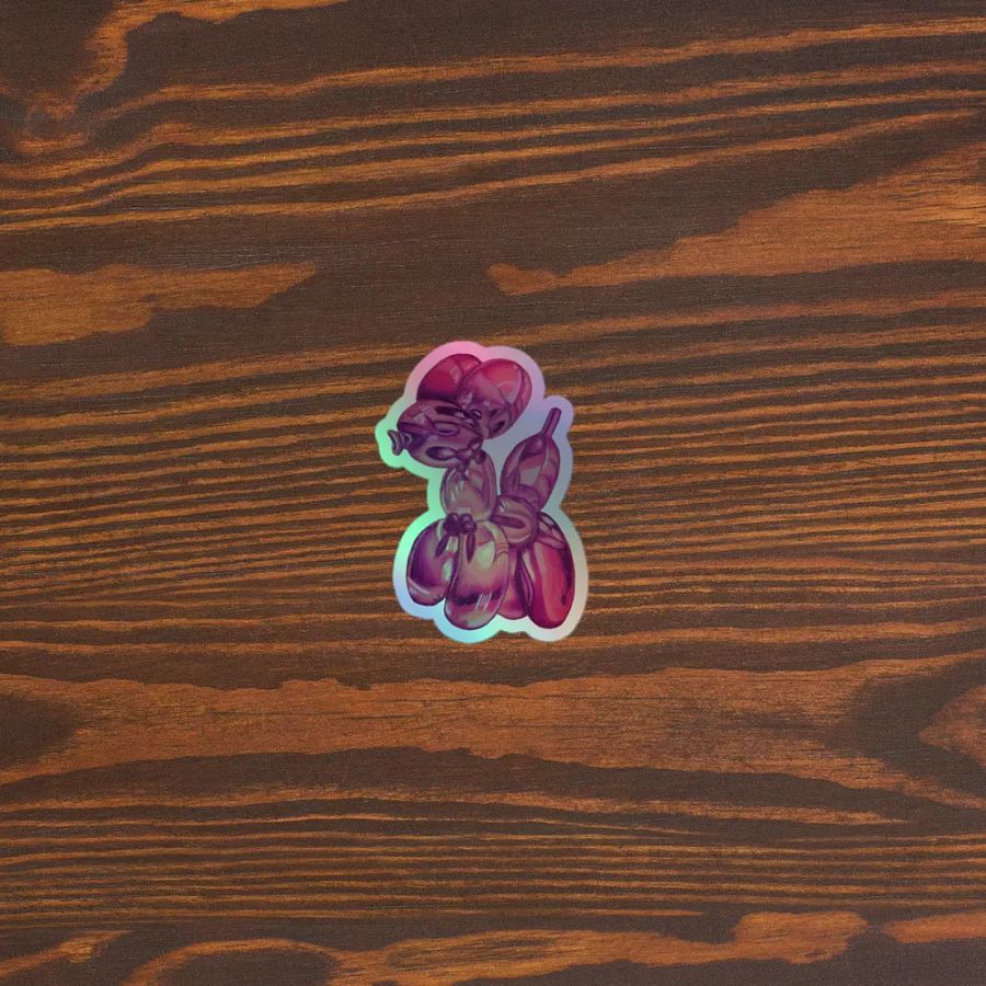 Balloon Doggy Holographic Sticker product image (5)