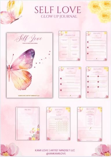 Self Love Glow Up Journal + 6 Affirmation Cards product image (1)