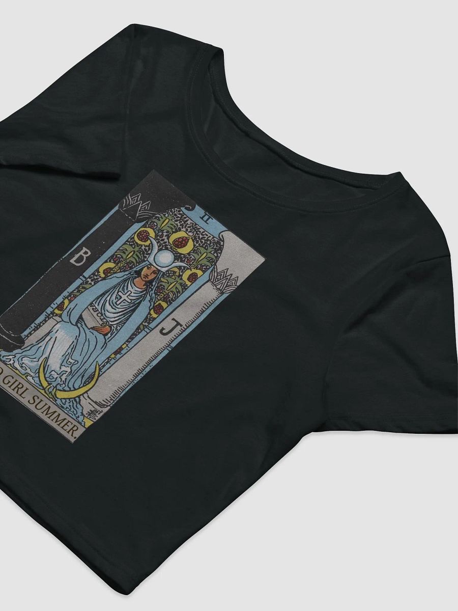 Weird Girl Summer Tarot High Priestess - Crop Top product image (9)
