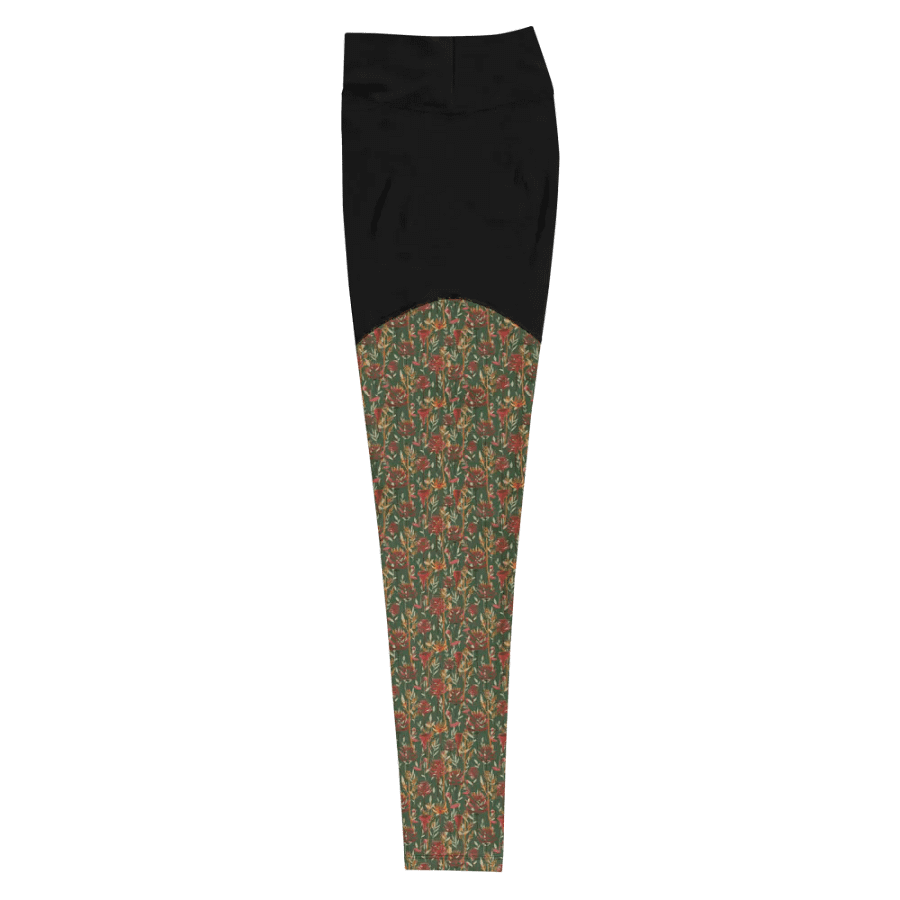 Brown All-Over Print Sports Leggings product image (7)