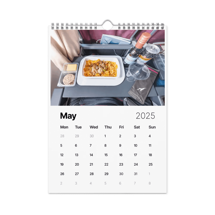 2025 Wall Calendar - Best Of: Airplane Food - (A3 or A4) product image (8)