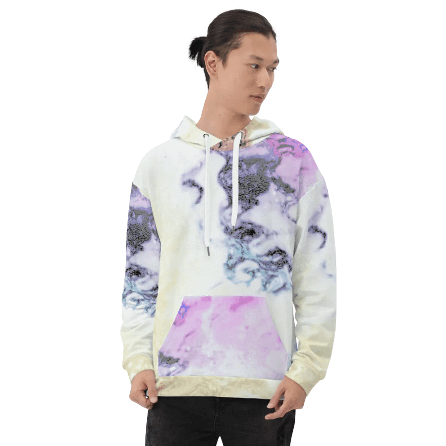 Pastel Abstract Unisex Pull On Hoodie product image (8)