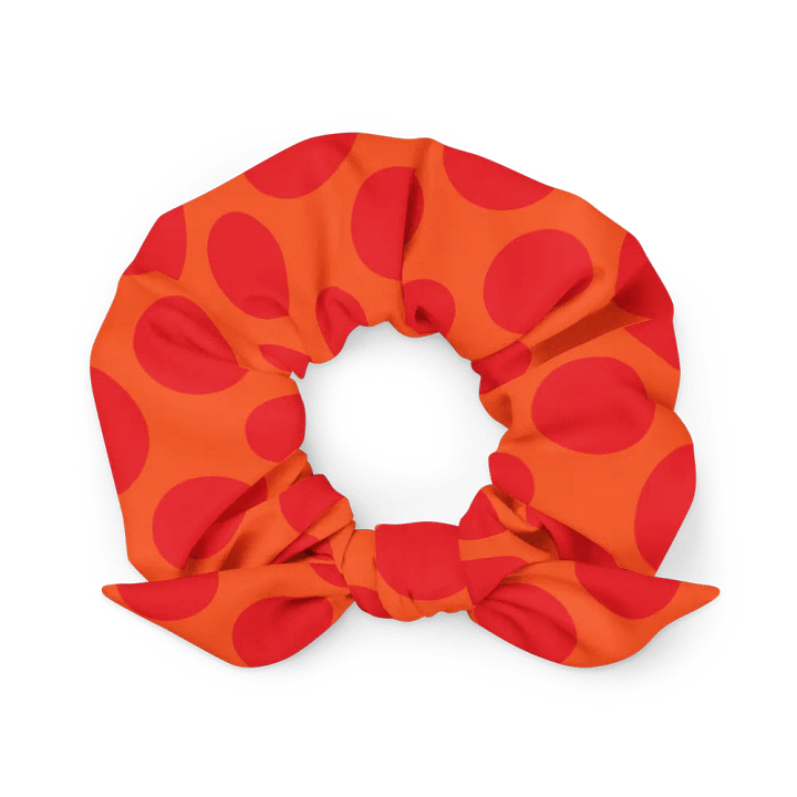 Red-Orange Polka Dots All-Over Scrunchie product image (1)