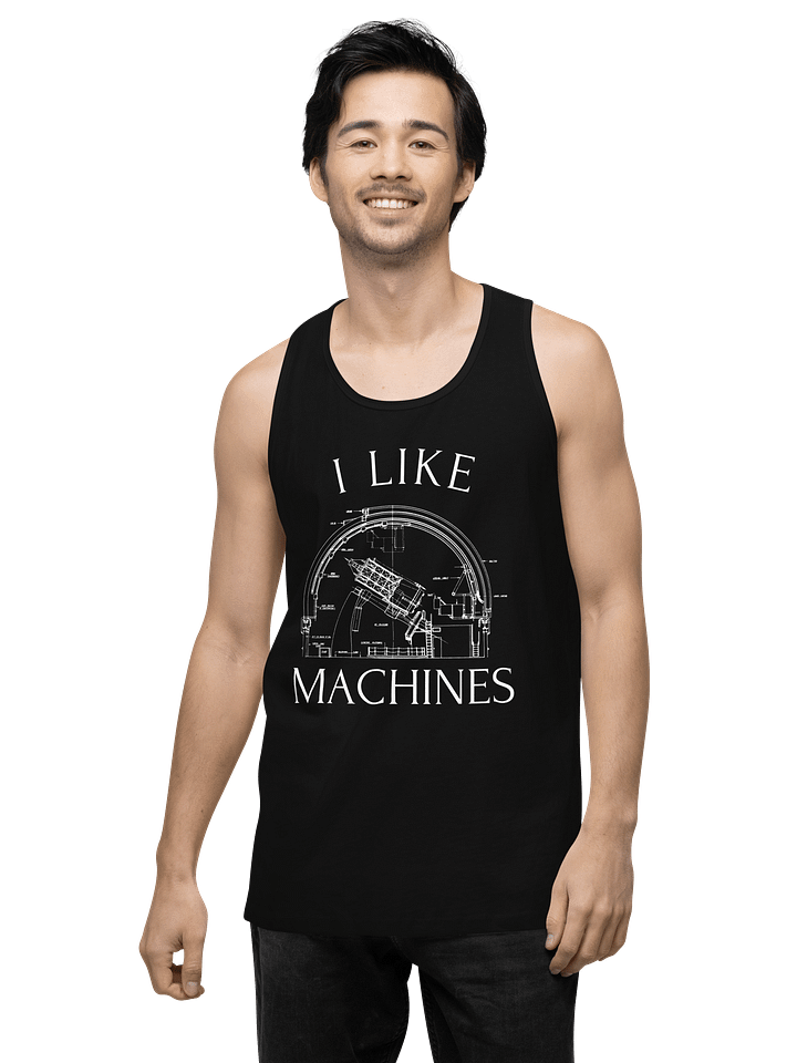 I Like Machines premium tank top product image (1)