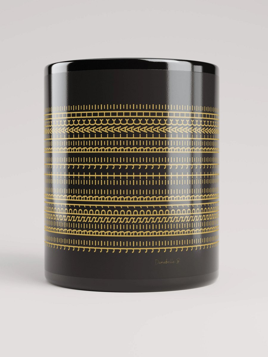 Mug Noir Codé Zen Doré - Je Respire et Je Relache - Cadeau Chic product image (5)