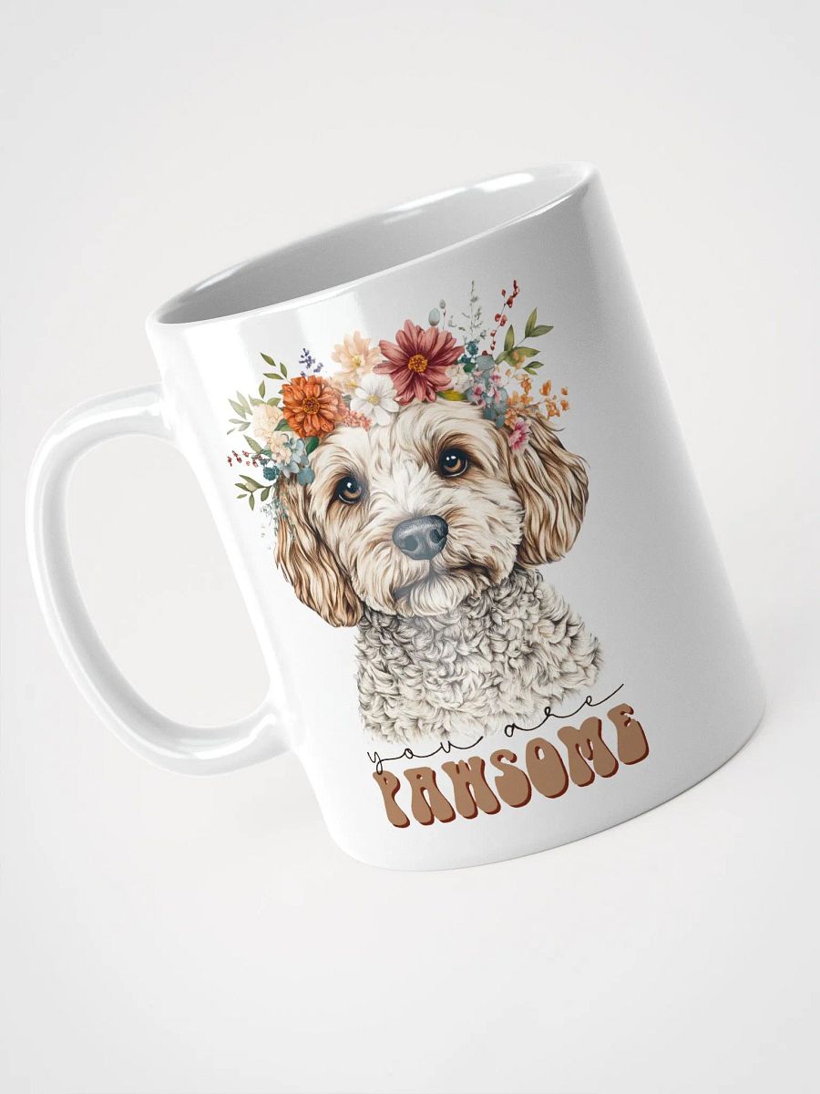 You are Pawsome Floral Crown Dog Mug product image (3)