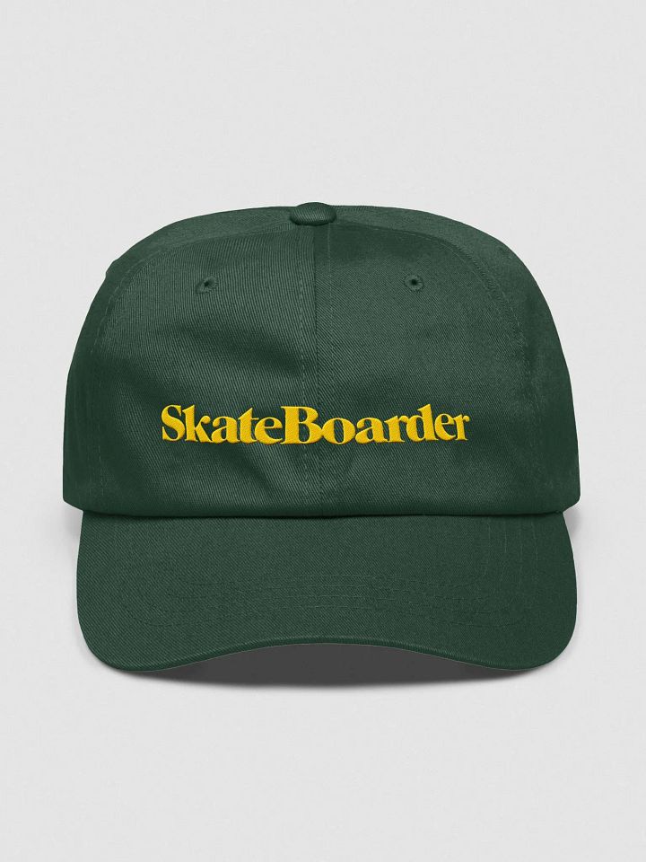 Skateboarder Magazine | The Original | Classic Dad Hat (Yellow Logo) product image (1)