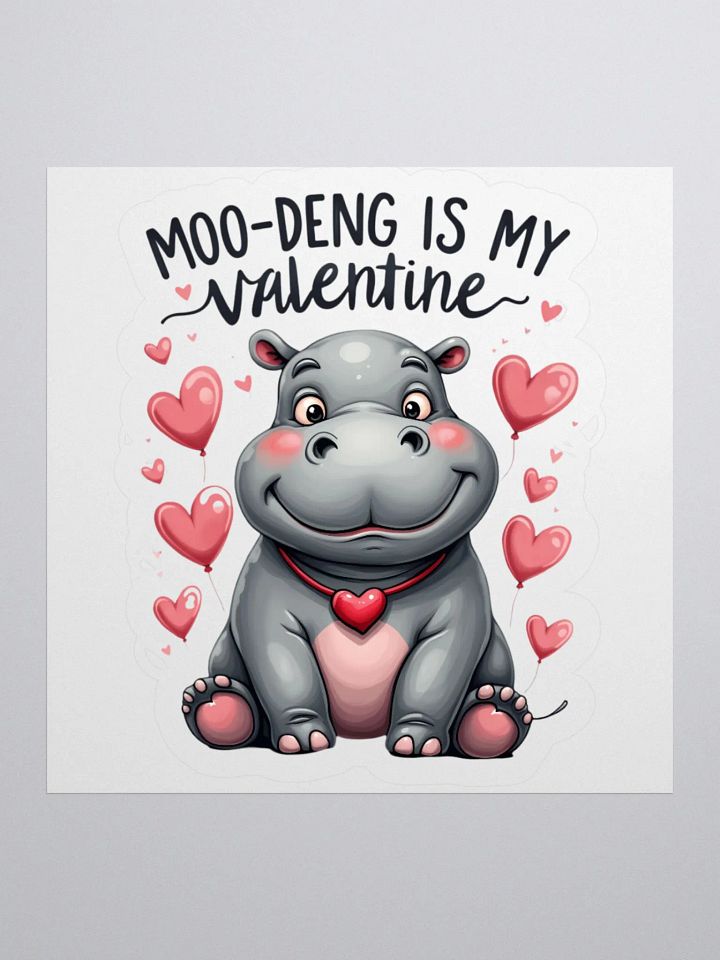 Moo-Deng is My Valentine Stickers product image (3)