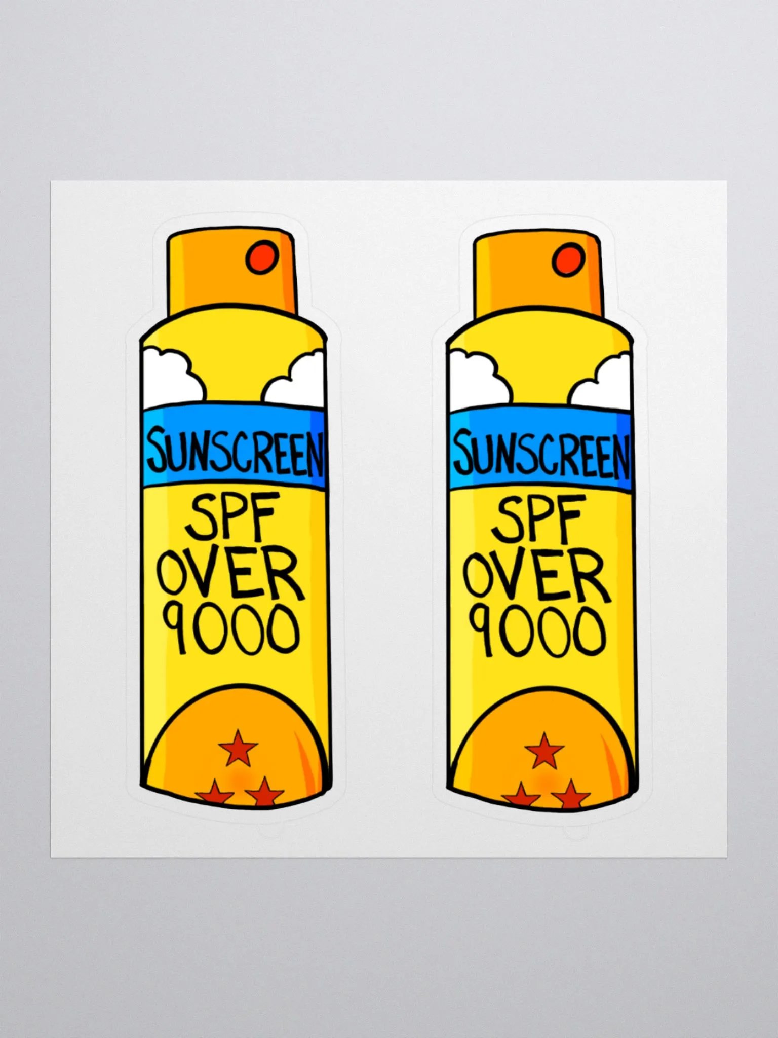 SPF Over 9000 Cut Sticker Pairs product image (4)