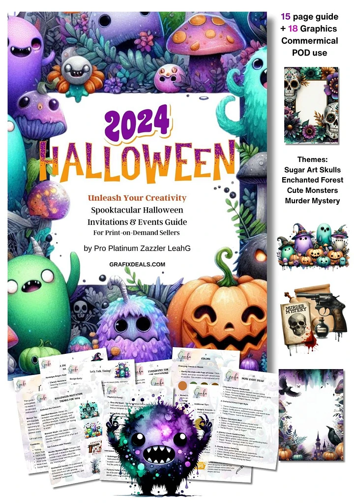 Halloween 2024 Design Guide and 18 x Graphics! product image (1)