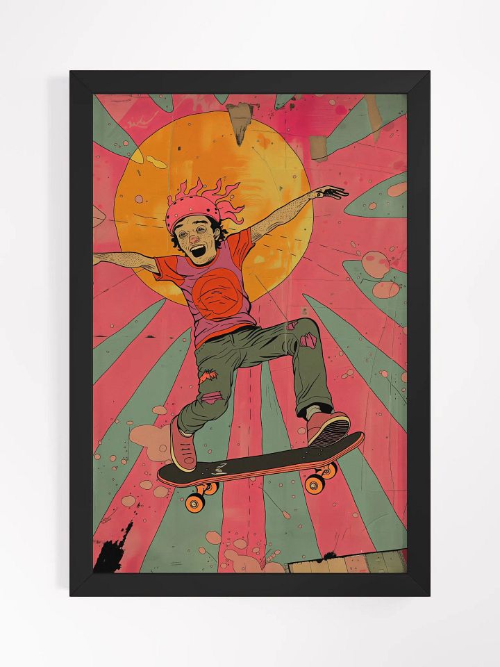 Rad Ramp Ripper Pop Art Poster - Framed product image (2)
