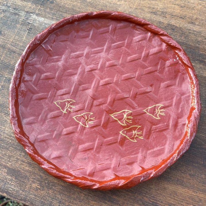 🎎 Vintage Japanese Lacquer Tray with Chidori Motif – Japan Antique Roadshow product image (1)