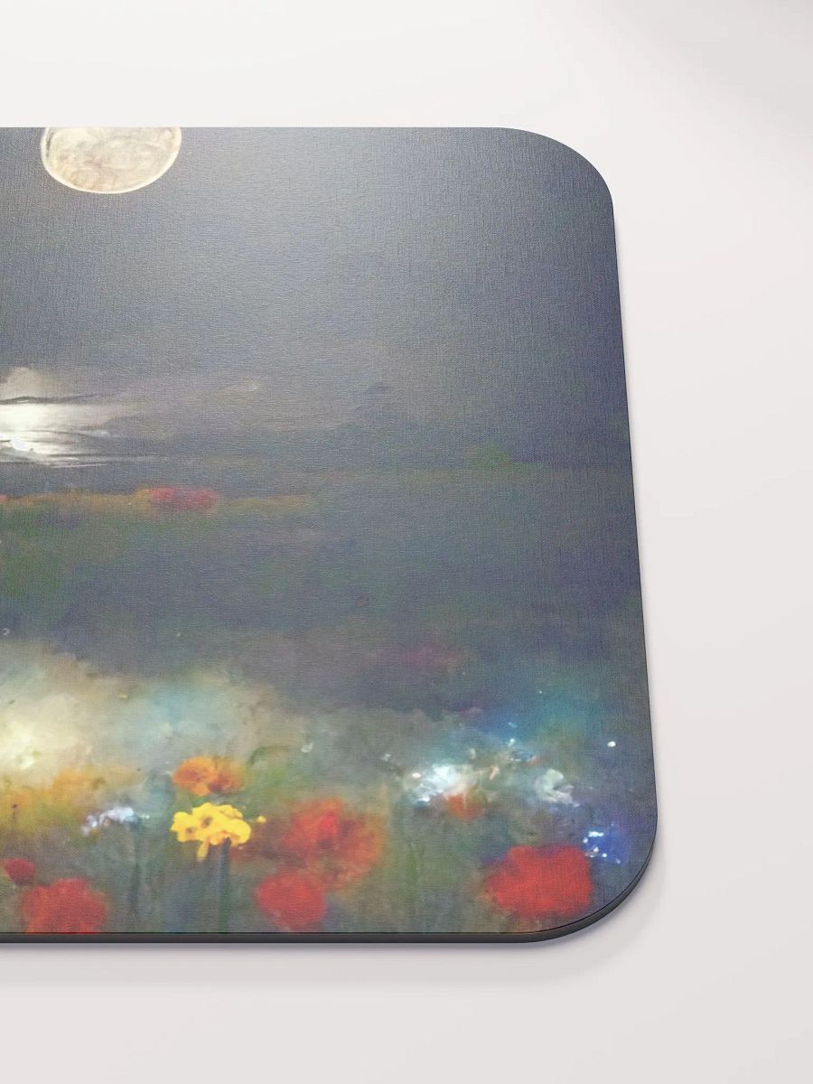 Moonlit lake with flowers Meadow Mouse Pad product image (5)