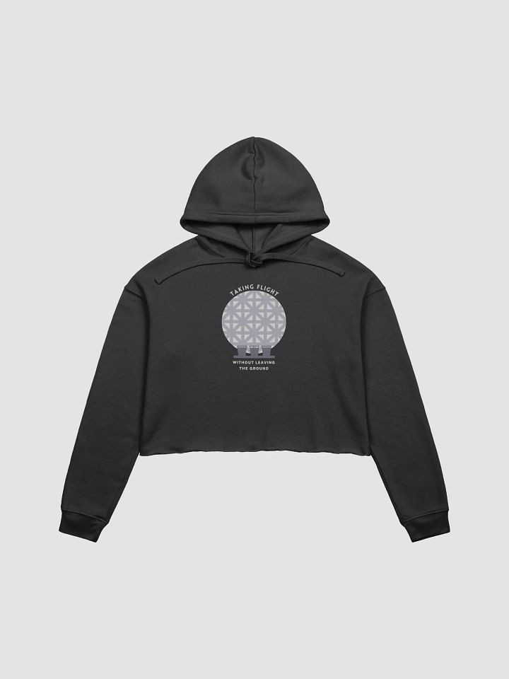 Drinking Around the World Disney: EPCOT Ball Flight Crop Hoodie – Gray on Dark product image (2)