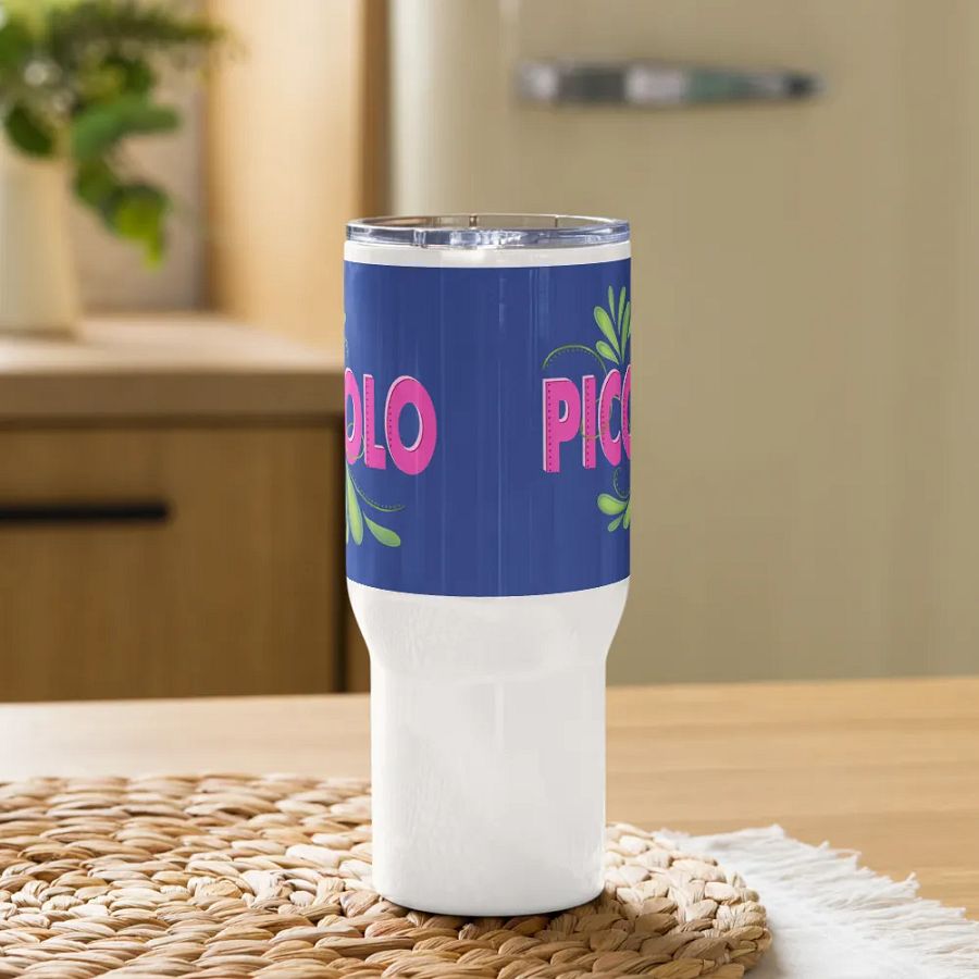 Flute Flourish Travel Mug with Handle - Piccolo product image (7)